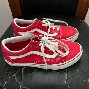 Red authentic Vans